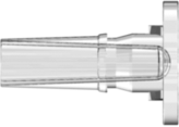 Male Luer Plug (May be used with separate stationary lock ring; FSLLR) Clear Polycarbonate