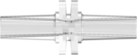 Male Luer Slip Coupler Clear Polycarbonate
