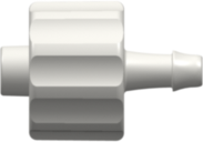 Male Luer Integral Lock Ring to 500 Series Barb 3/32" (2.4 mm) ID Tubing White Nylon