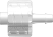 Male Luer Integral Lock Ring to 500 Series Barb 3/32" (2.4 mm) ID Tubing Animal-Free Natural Polypropylene