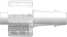 Male Luer Integral Lock Ring to 500 Series Barb 5/32" (4.0 mm) ID Tubing Animal-free Natural Polypropylene