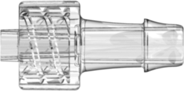 Male Luer Integral Lock Ring to 500 Series Barb 3/16" (4.8 mm) ID Tubing Clear Polycarbonate