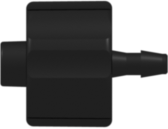 Male Luer Integral Lock Ring to 200 Series Barb 1/16" (1.6 mm) ID Tubing Black Nylon