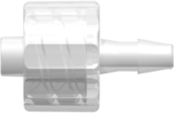 Male Luer Integral Lock Ring to 200 Series Barb 3/32" (2.4 mm) ID Tubing Animal-Free Natural Polypropylene