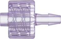Male Luer Integral Lock Ring to 200 Series Barb 3/32" (2.4 mm) ID Tubing Rad. Stable Polycarbonate