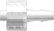 Male Luer Integral Lock Ring to 200 Series Barb 1/8" (3.2 mm) ID Tubing Animal-Free Natural Polypropylene
