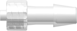 Male Luer Integral Lock Ring to 300 Series Barb 1/4" (6.4 mm) ID Tubing Animal-free Natural Polypropylene