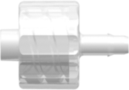 Male Luer Integral Lock Ring to 400 Series Barb 3/32" (2.4 mm) ID Tubing Animal-free Natural Polypropylene