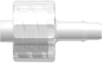Male Luer Integral Lock Ring to 400 Series Barb 1/8" (3.2 mm) ID Tubing Animal-Free Natural Polypropylene