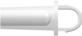 Male Luer Plug Closed at Tether Loop (May be used with separate stationary lock ring; MLLR) Animal-Free Natural Polypropylene