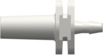 Male Luer Slip to 200 Series Barb 1/16" (1.6 mm) ID Tubing White Nylon