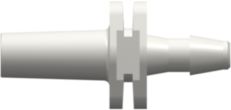 Male Luer Slip to 200 Series Barb 3/32" (2.4 mm) ID Tubing White Nylon