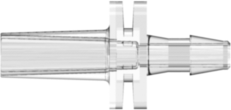Male Luer Slip to 200 Series Barb 3/32" (2.4 mm) ID Tubing Clear Polycarbonate