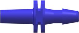 Male Luer Slip to 200 Series Barb 1/8" (3.2 mm) ID Tubing Blue Nylon