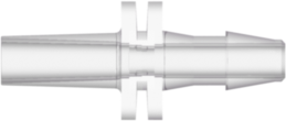 Male Luer Slip to 200 Series Barb 1/8" (3.2 mm) ID Tubing Natural Kynar PVDF