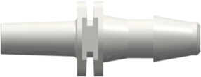 Male Luer Slip to 200 Series Barb 5/32" (4.0 mm) ID Tubing White Nylon