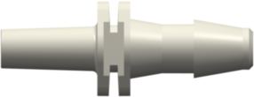 Male Luer Slip to 200 Series Barb 5/32" (4.0 mm) ID Tubing Lace White ABS