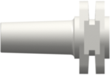 Male Luer Slip Plug Closed at Grip White Nylon