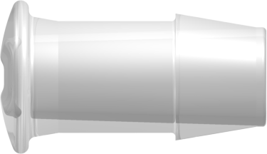 Press-In Plug with 600 Series Barb 1/2" (12.7 mm) ID Tubing Animal-Free Natural Polypropylene