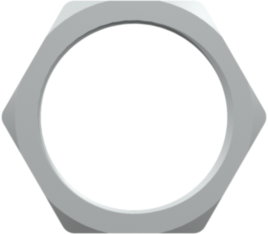 XQC Series 11/16-24 UNEF Nickel-Plated Brass Panel Mount Nut