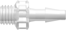 1/4-28 UNF Thread with 5/16" Hex to Classic Series Barb 1/8" (3.2 mm) ID Tubing Animal-Free Natural Polypropylene