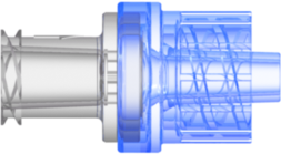 Check Valve Female Locking Luer to Male Locking Luer Crack Pressure  2.9 psi +/- 0.725 psig Flow Rate >=150 ml/min Back pressure 304.5 psi SAN Clear-Trans and SAN Blue-Trans w/Silicone Diaphragm