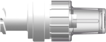 Check Valve Female Locking Luer to Male Locking Luer w/Cap Cracking Pressure <= .174 psig Flow Rate >= 90 ml/min White SAN w/Silicone Diaphragm w/Natural LDPE