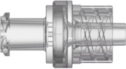 Check Valve Female Locking Luer to Male Locking Luer Cracking Pressure <= .174 psig Flow Rate >= 90 ml/min Clear SAN w/Silicone Diaphragm