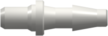 Ultrasonically Weldable Fitting to Classic Series Barb 1/8" (3.2 mm) ID Tubing White Nylon