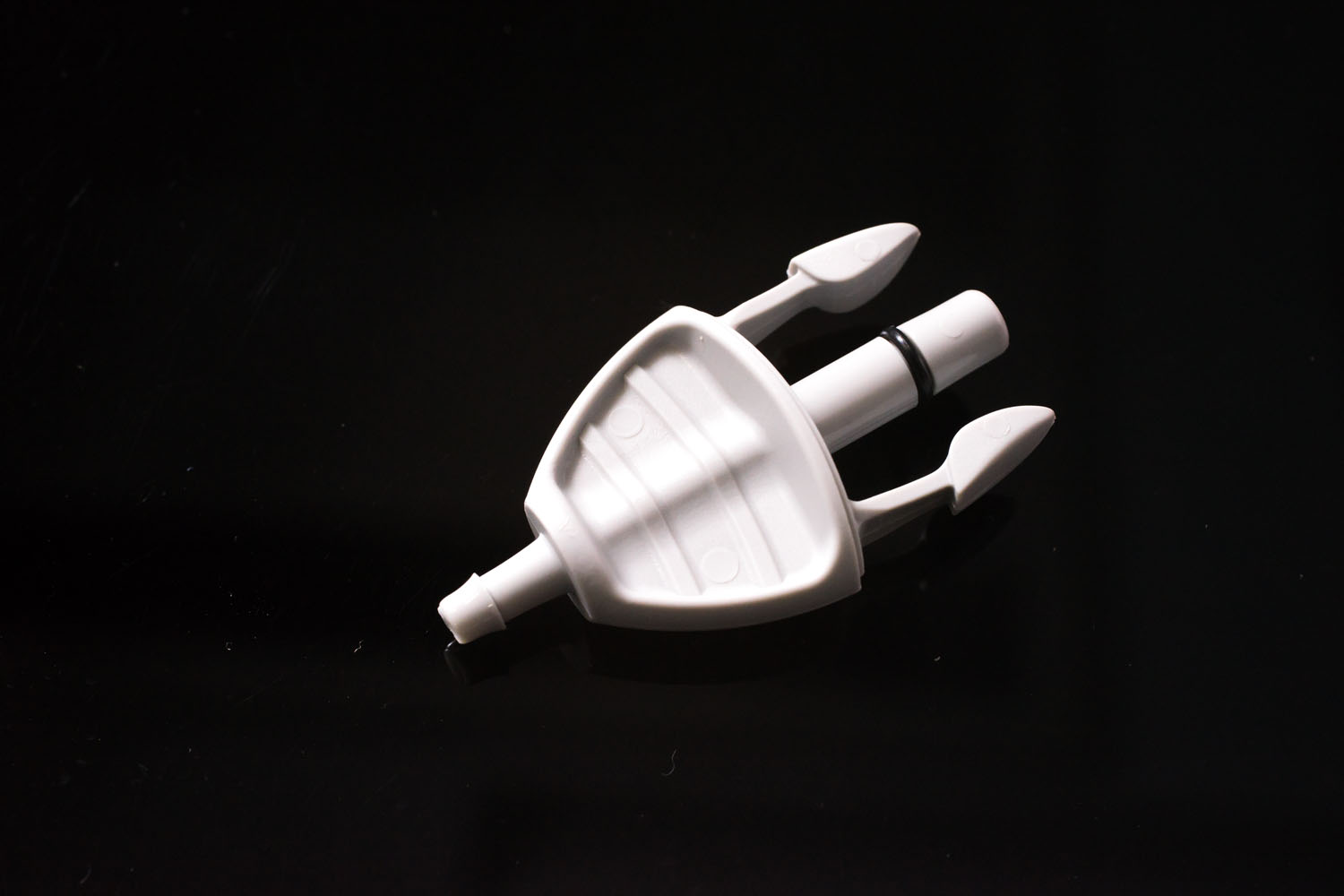 オスタイプ 小 軟質チューブ内径3mm：1/8" 灰