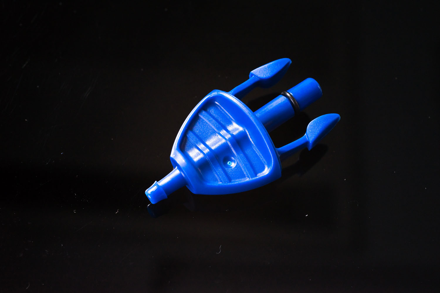 オスタイプ 小 軟質チューブ内径3mm：1/8" 紺