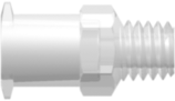 Female Luer Lug Style with 1/4" Hex to 10-32 Special Tapered Thread Animal-Free Natural Polypropylene