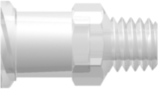 Female Luer Thread Style with 1/4" Hex to 10-32 Special Tapered Thread Animal-Free Natural Polypropylene