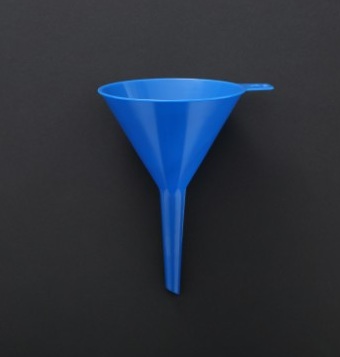 ディスポ液体ロート50 青PS φ12cm <font color="red">ガンマ線滅菌済</font>