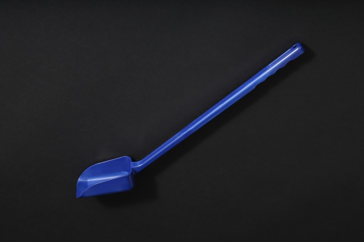 ディスポ角度付きロングスコップ ディテクタブルPS 50mL <font color="red">ガンマ線滅菌済</font>